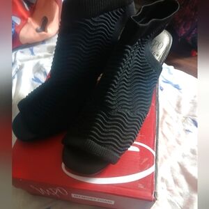 Impo Heeled Peep Toe Booties